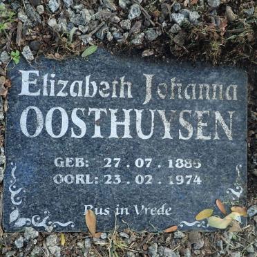 OOSTHUYSEN Elizabeth Johanna 1886-1974