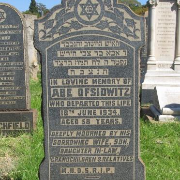 OFSIOWITZ Abe -1934