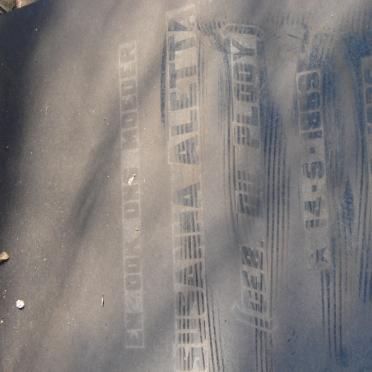 PLOOY Susanna Aletta, du 1889-1975