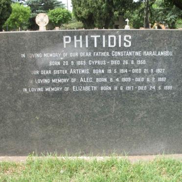 PHITIDIS Constantine Haralambou 1869-1950 :: PHITIDIS Artemis 1914-1927