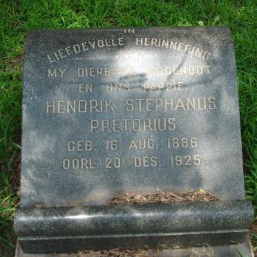PRETORIUS Hendrik Stephanus 1886-1925
