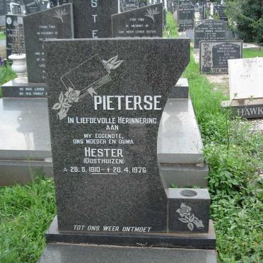 PIETERSE Hester nee OOSTHUIZEN 1910-1976