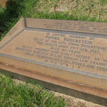 ROSENSTEIN Regina -1952