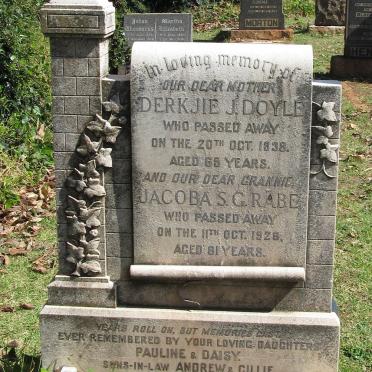 RABE Jacoba S.G. -1926 :: DOYLE Derkjie J. -1938