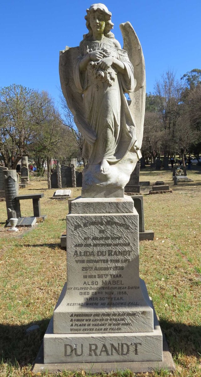 RANDT Alida, du -1930 :: DU RANDT Mabel -1938