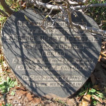 ROELOFSZ Lawrence Henry -1928