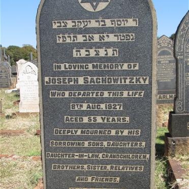 SACHOWITZKY Joseph -1927