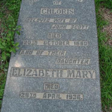 SCOTT Chloris -1950 :: SCOTT Elizabeth Mary -1936