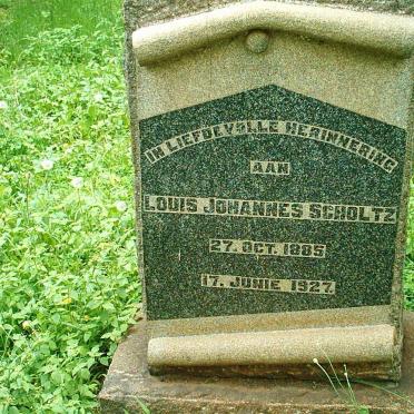 SCHOLTZ Louis Johannes 1885-1927