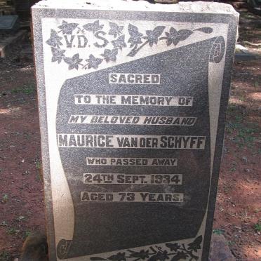 SCHYFF Maurice, van der -1934