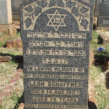 SCHAFFNER Leon -1927
