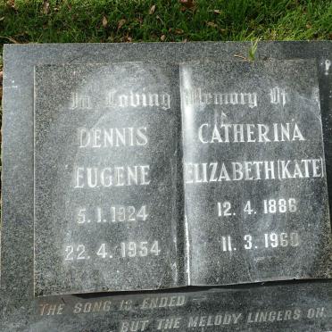 SCHOOR Dennis Eugene, van 1924-1954 &amp; Catherina Elizabeth 1886-1960