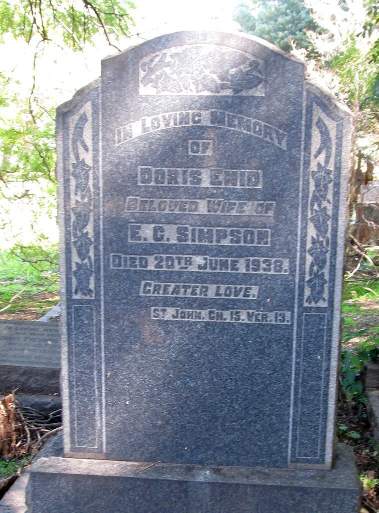 SIMPSON Doris Enid -1938