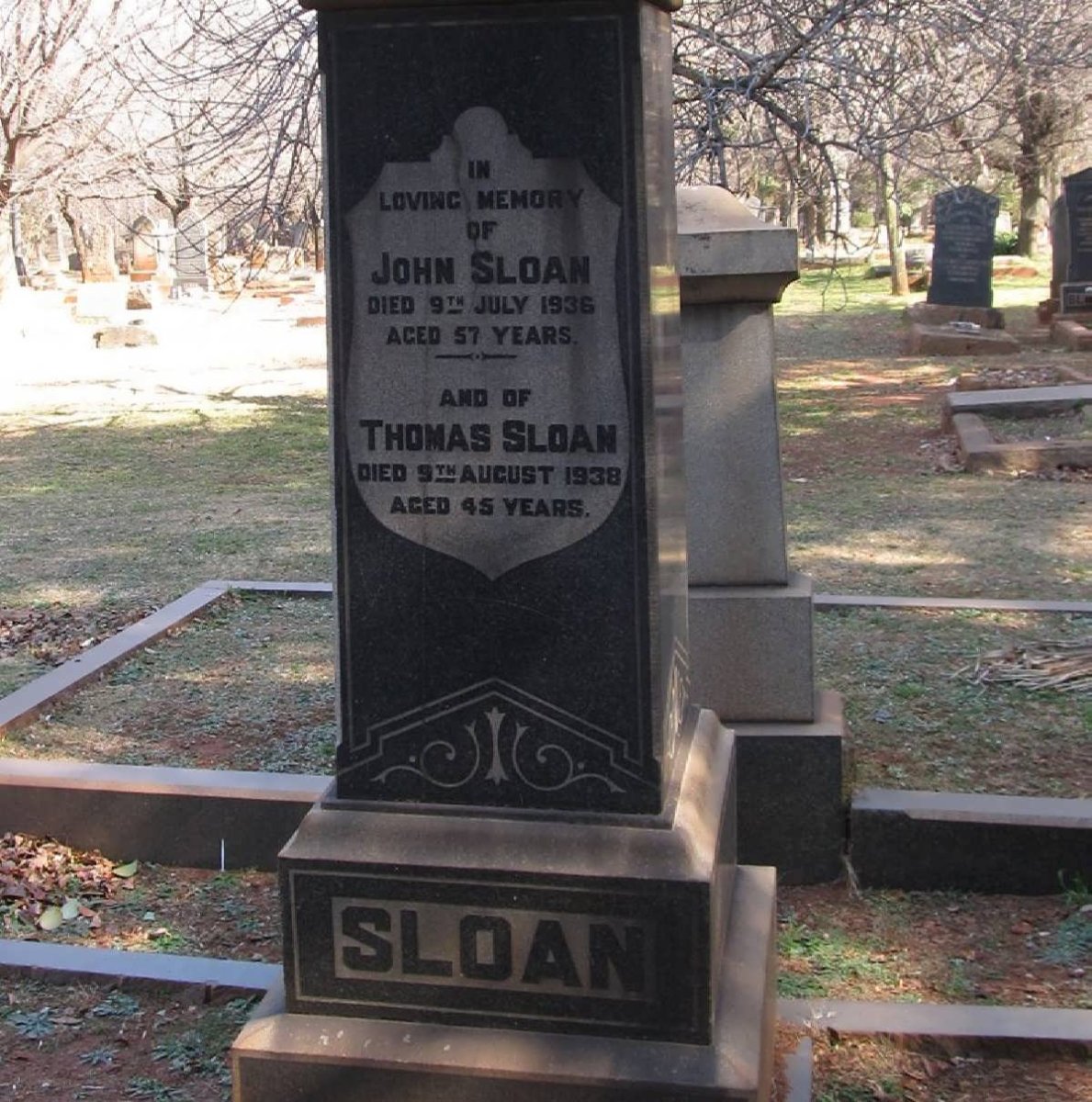 SLOAN John -1936 :: SLOAN Thomas -1938