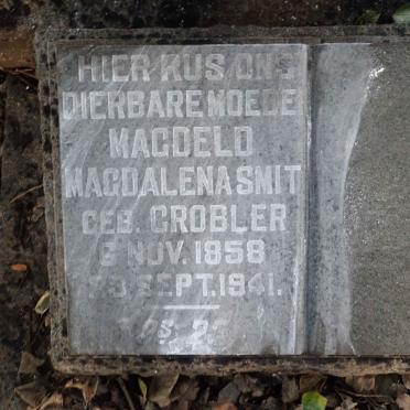SMIT Magdeld Magdalena nee GROBLER 1858-1941 :: SMIT P.H.G. 1898-1917