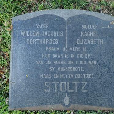 STOLTZ Willem Jacobus Gerthardes &amp; Rachel Elizabeth