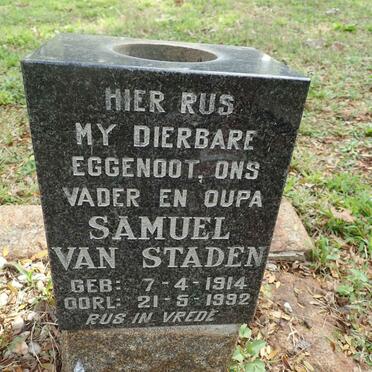 STADEN Samuel, van 1914-1992