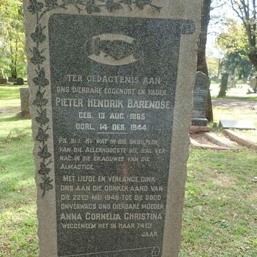 STADEN Pieter Hendrik Barendse, van 1865-1944 &amp; Anna Cornelia Christina -1948