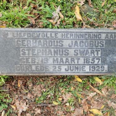 SWART Gerhardus Jacobus Stephanus 1857-1929