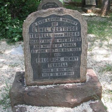 TERRELL Frederick Henry 1879-1965 &amp; Ethel Gertrude HICKS 1887-1935