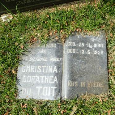 TOIT Christina Dorathea, du 1880-1958