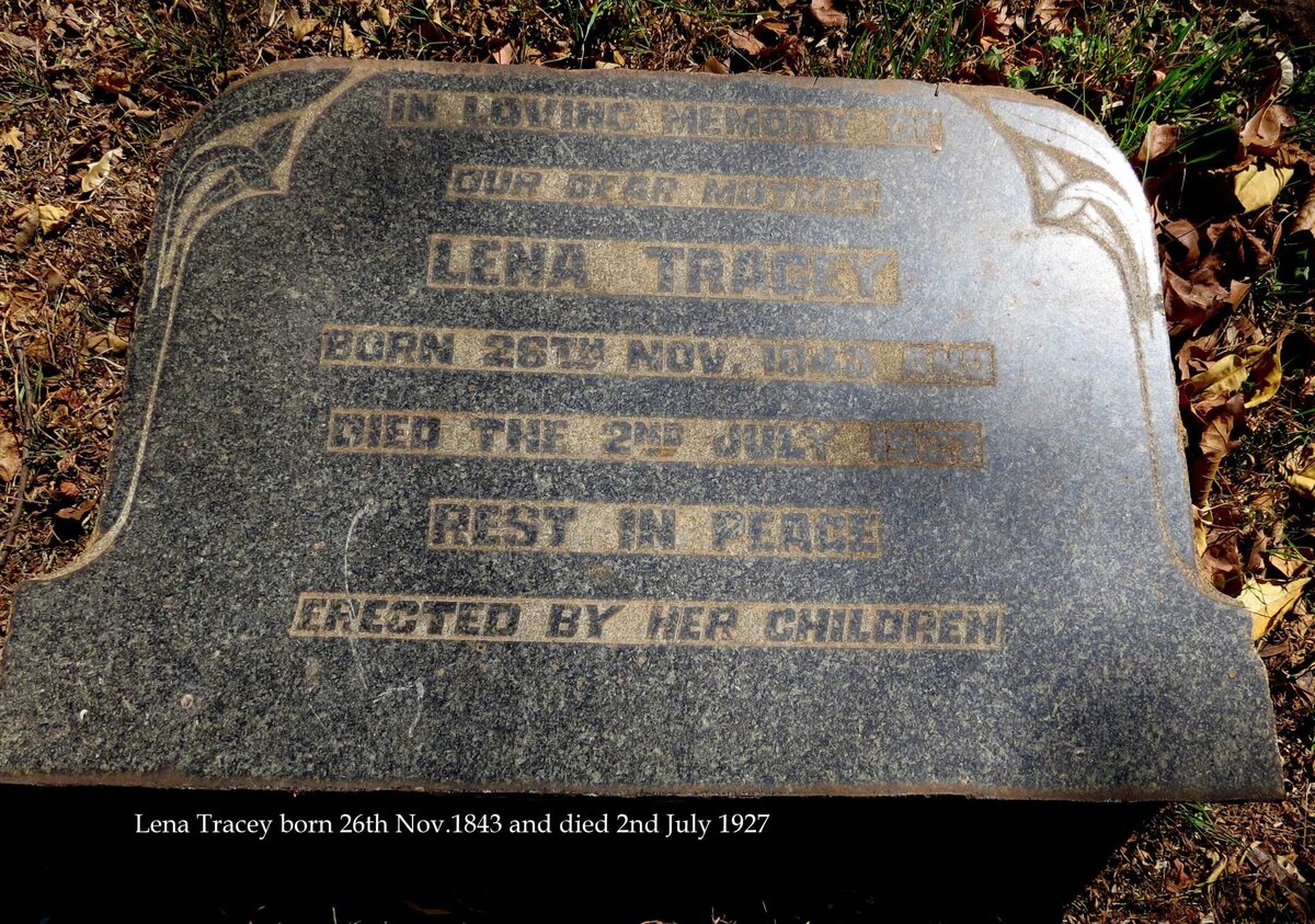 TRACEY Lena 1840-1927