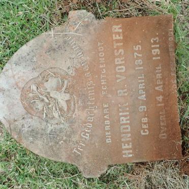VORSTER Hendrik R. 1875-1913