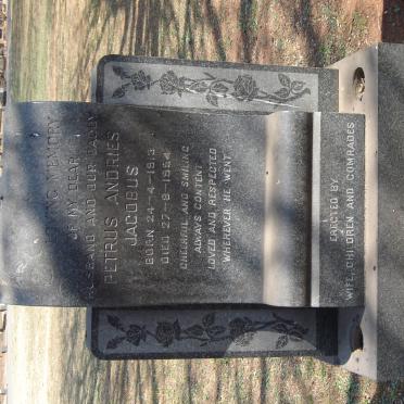 VUUREN Petrus Andries Jacobus, Jansen v 1913-1954