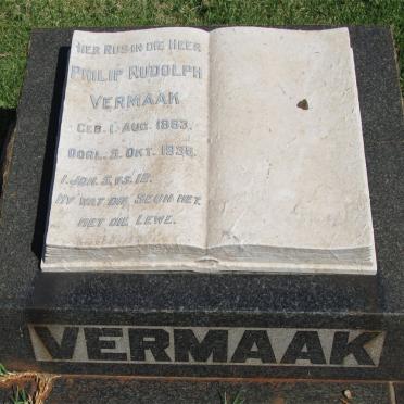 VERMAAK Philip Rudolph 1863-1936