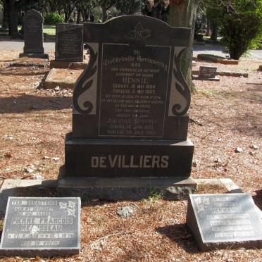 VILLIERS Hennie, de 1894-1937 &amp; Johanna Susanna 1895-1969 :: DE VILLIERS Hermanus
