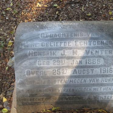 VENTER Hendrik J.M. 1885-1916