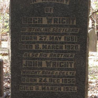 WRIGHT Hugh 1861-1920 :: WRIGHT John 1856-1921