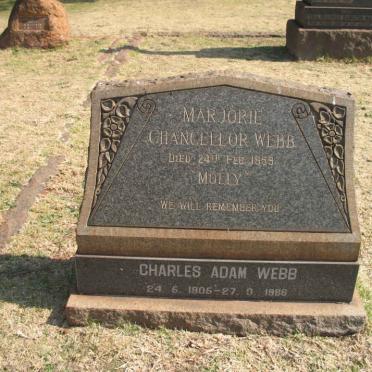WEBB Charles Adam 1905-1986 &amp; Marjorie Chancellor -1959
