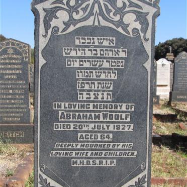 WOOLF Abraham -1927
