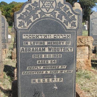 WIDUTSKY Abraham -1929