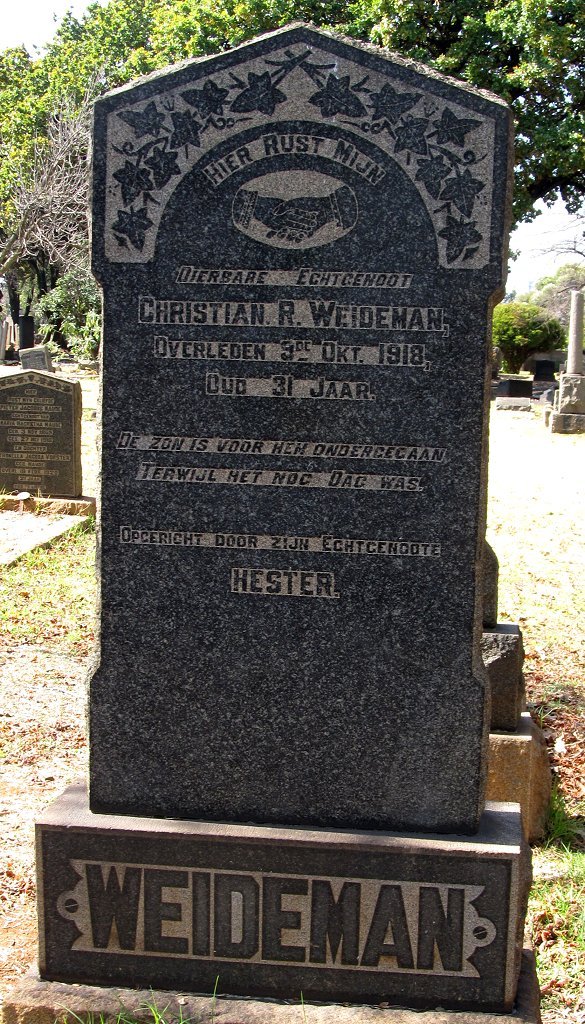 WEIDEMAN Christian R. -1918