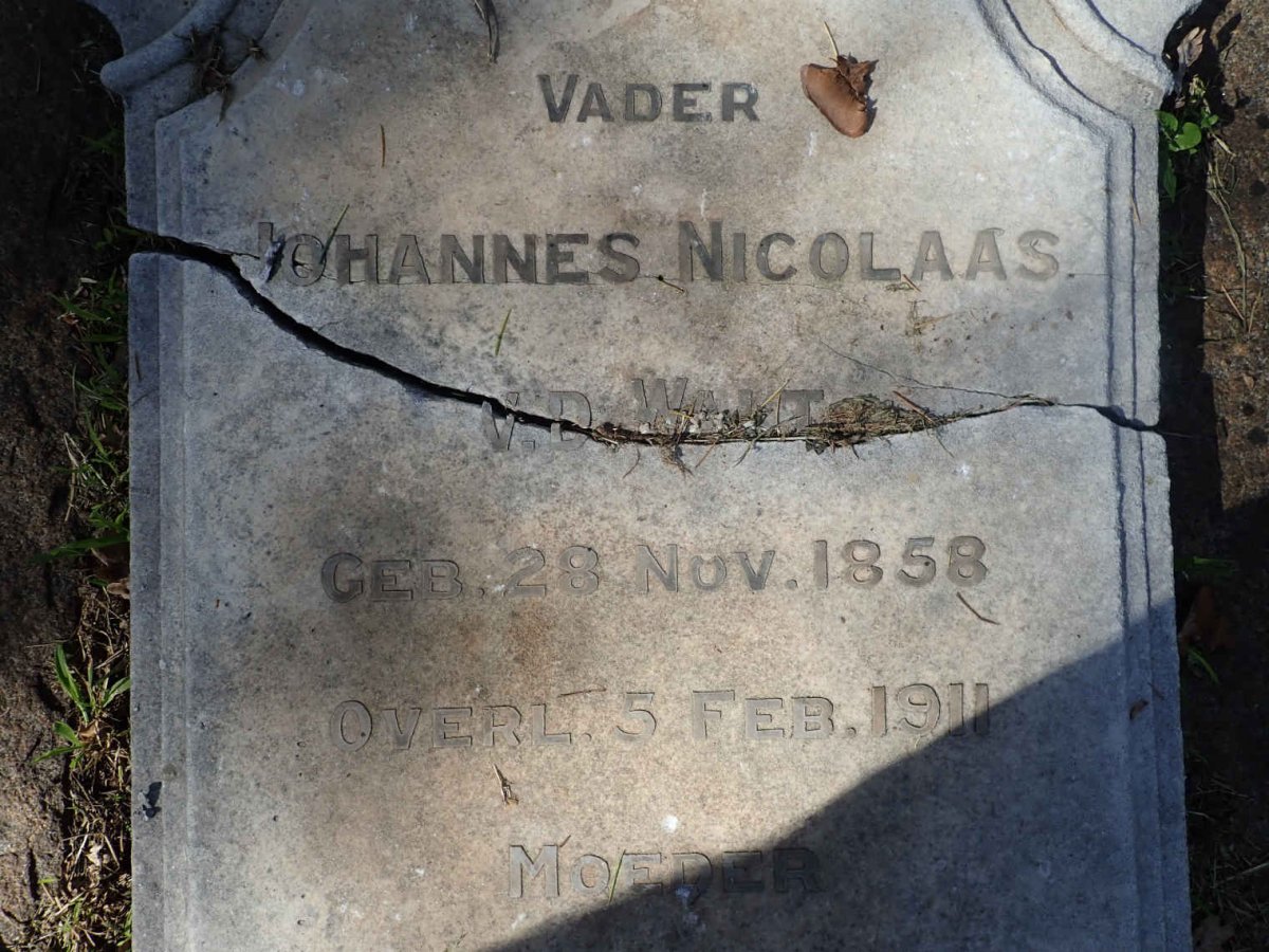 WALT Johannes Nicolaas, v.d. 1858-1911 &amp; Maria Jacoba 1861-1911