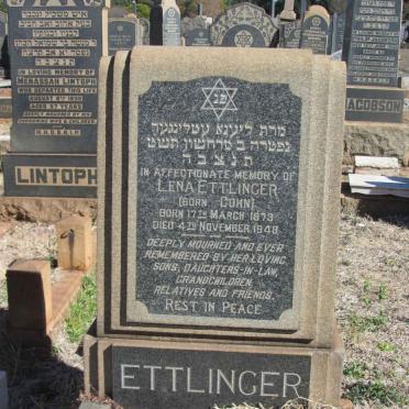 ETTLINGER Lena nee COHN 1873-1948