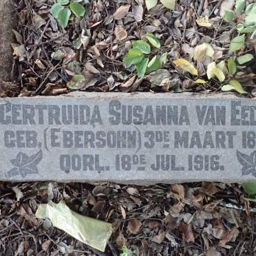 EEDEN Gertruida Susanna, van nee EBERSOHN 1852-1916