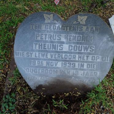 GOUWS Petrus Hendrik Theunis -1939