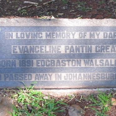 GREATREX Evangeline Pantin 1891-1938