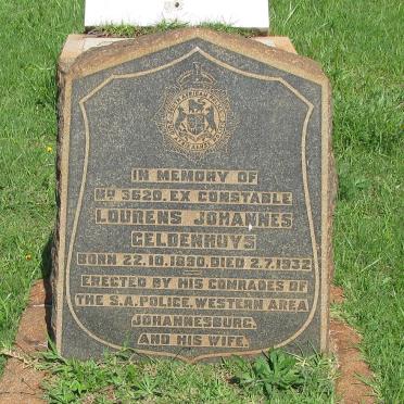 GELDENHUYS Lourens Johannes 1890-1932