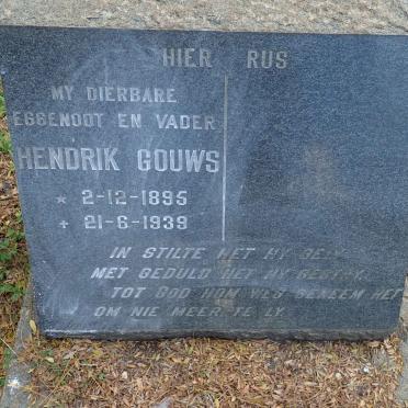 GOUWS Hendrik 1895-1939