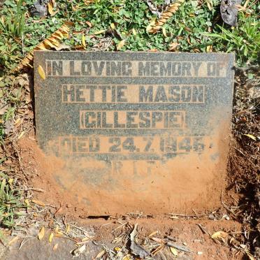GILLESPIE Hettie Mason -1946
