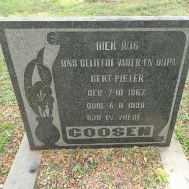 GOOSEN Gert Pieter 1867-1938