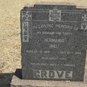 GROVE Hermanus 1909-1954