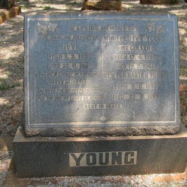 YOUNG Newton Barton 1890-19?? &amp; Winifred Ivy COLLEN 1896-1965 :: YOUNG Ivy 1931-1961