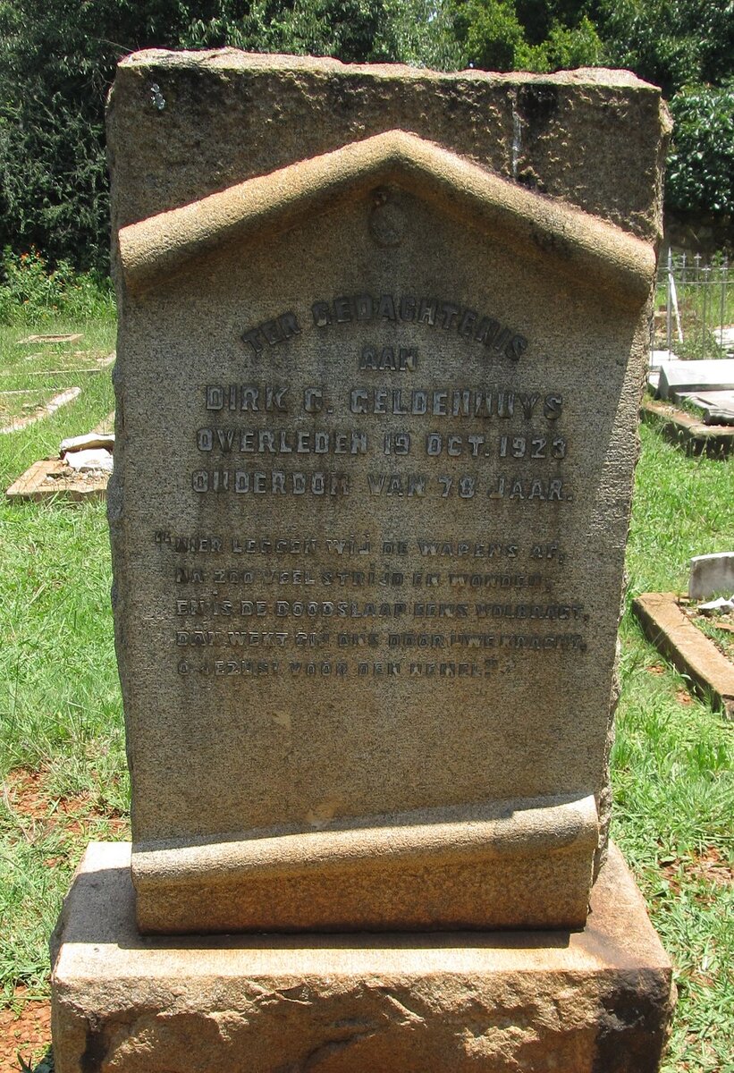 GELDENHUYS Dirk C. -1923