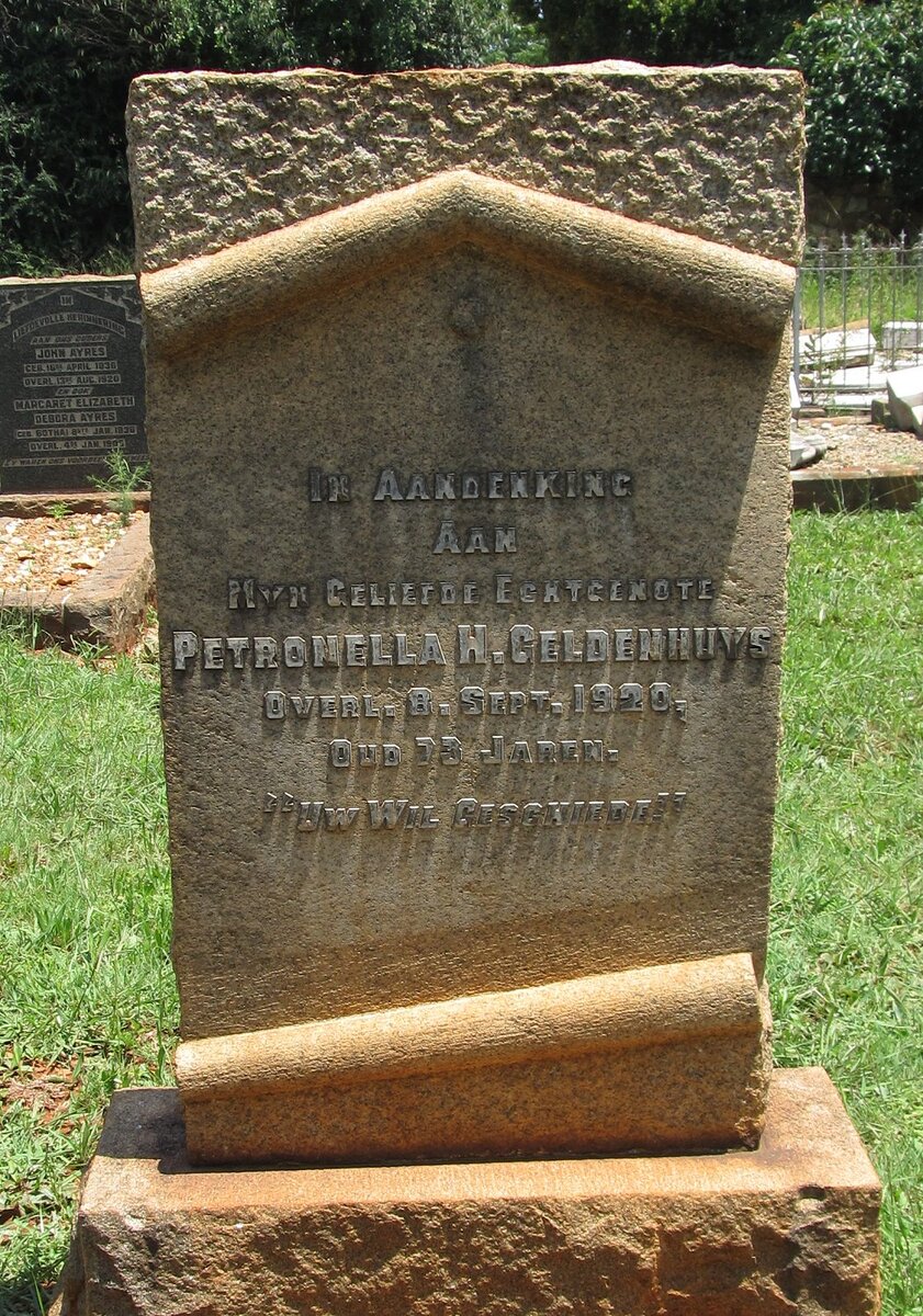 GELDENHUYS Petronella H. -1920