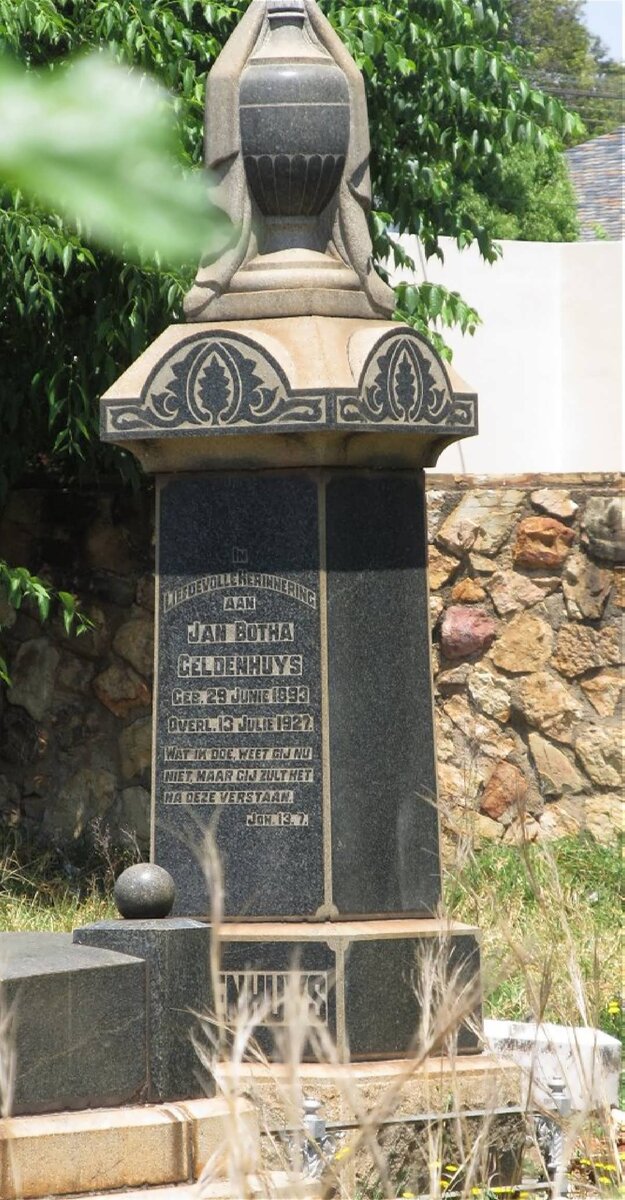 GELDENHUYS Jan Botha 1893-1927